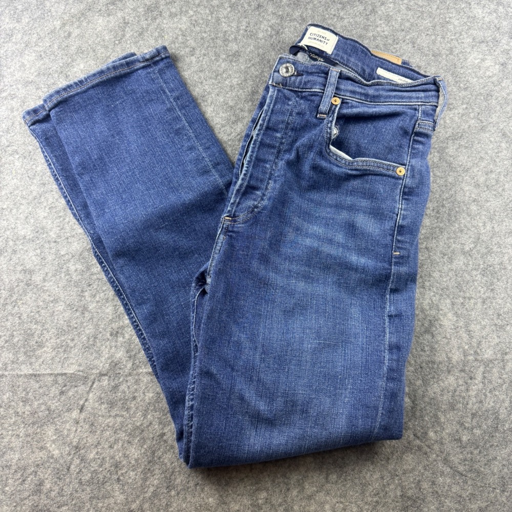 Citizens of Humanity Jolene High Rise Slim Straight Jeans Blue 28x27